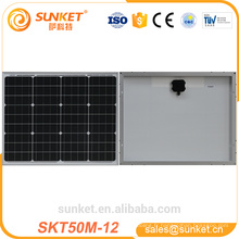 panneau solaire de qualité supérieure mono 50w